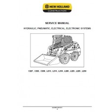 New Holland L213 - L215 - L218 - L220 - L223 - L225 - L230 - C227 - C232 - C238 Workshop Manual